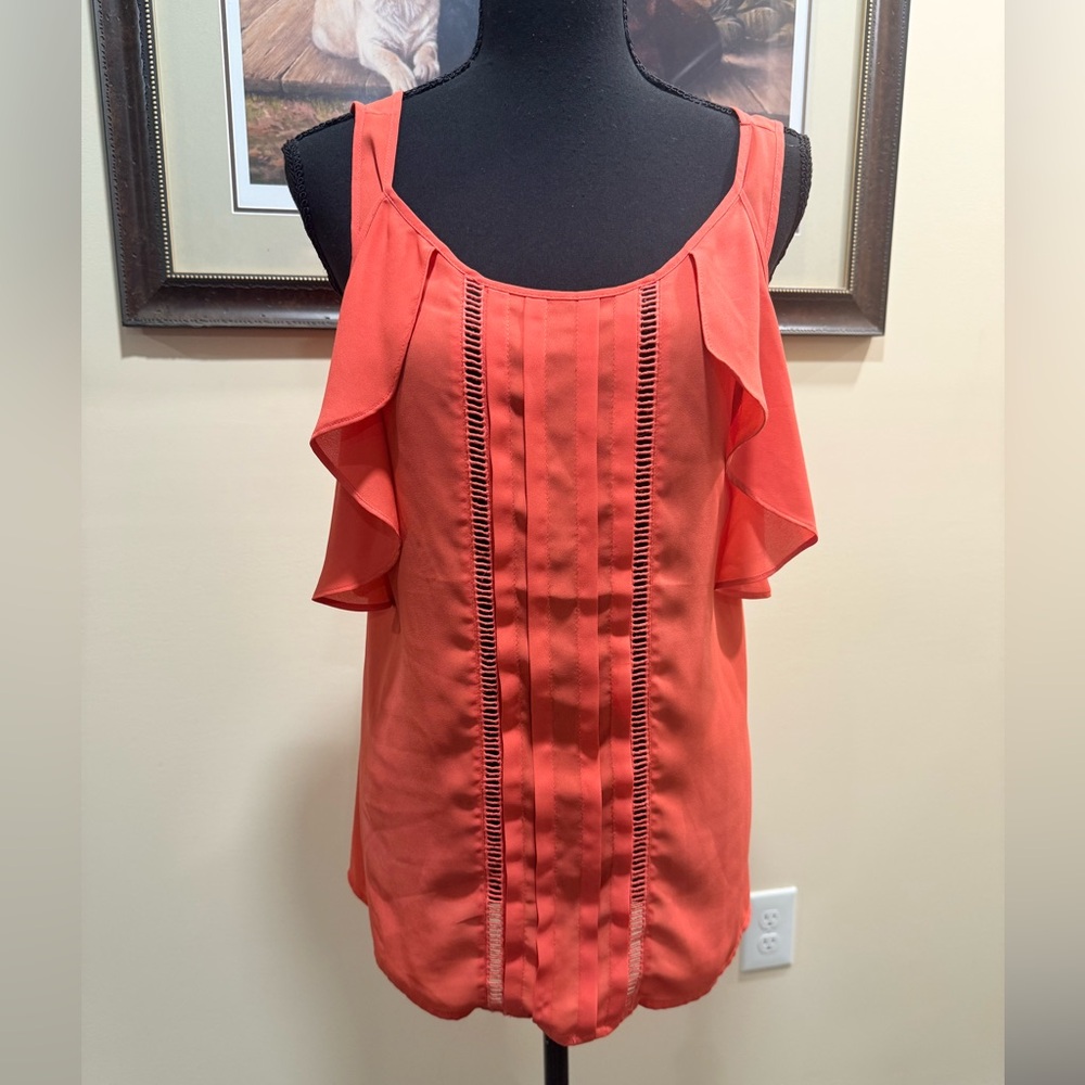 Charming Charlie Orange Blouse